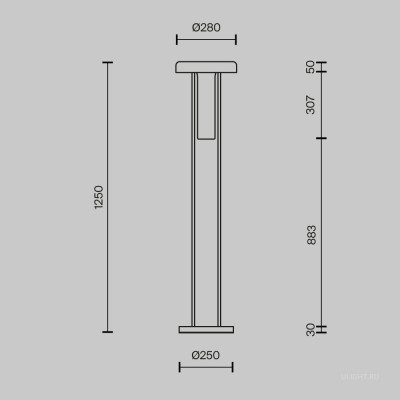 Напольный светильник (торшер) Maytoni MOD463FL-L24B3K