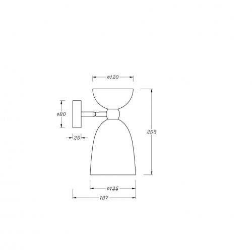 Настенный светильник (бра) Maytoni MOD113WL-01W