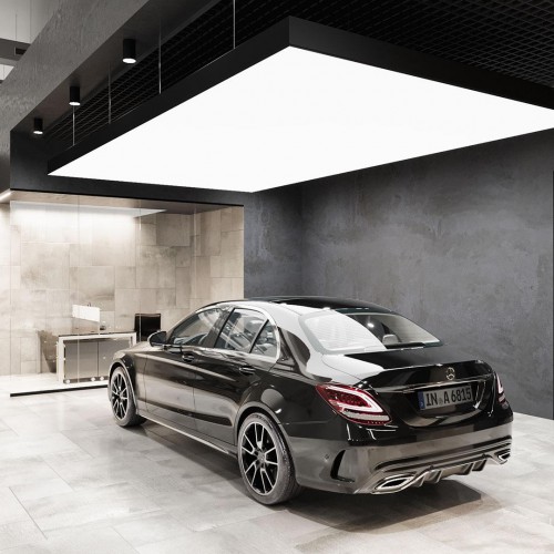 Освещение автосалона Mercedes фото:2
