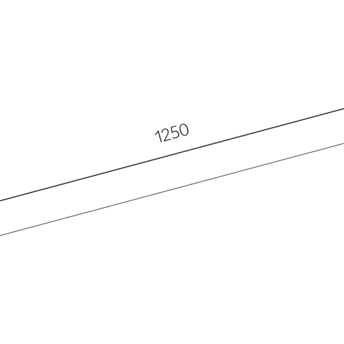 Настенный светильник HOKASU WL1 (ral9005/1250mm — 4K/25W)