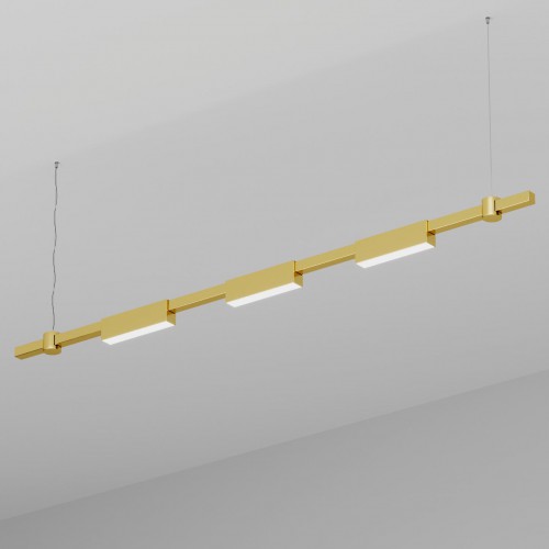 Подвесной светильник HOKASU PL11 (GOLD/1500mm – 200mm/LT70/4K/18W/120deg)