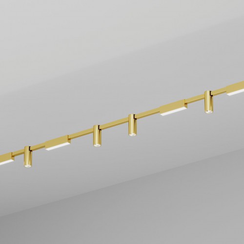 Подвесной светильник HOKASU PL10 (GOLD/2500mm – 200mm/LT70/120deg – D55/140mm – 4K/64W)