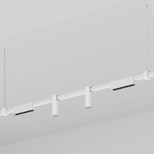 Подвесной светильник HOKASU PL10 (RAL9003/1500mm – 190mm/40deg – D55/140mm – 4K/27W)