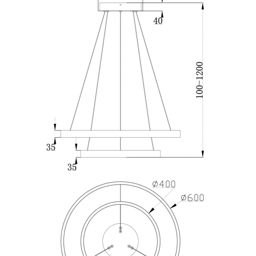 Подвесной светильник Maytoni MOD058PL-L55W4K