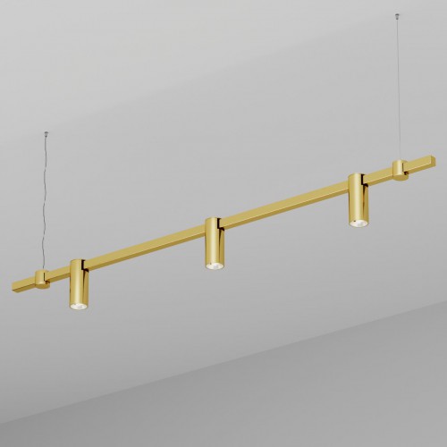 Подвесной светильник HOKASU PL9 (GOLD/1500mm – D55/140mm/4K/30W/38deg)