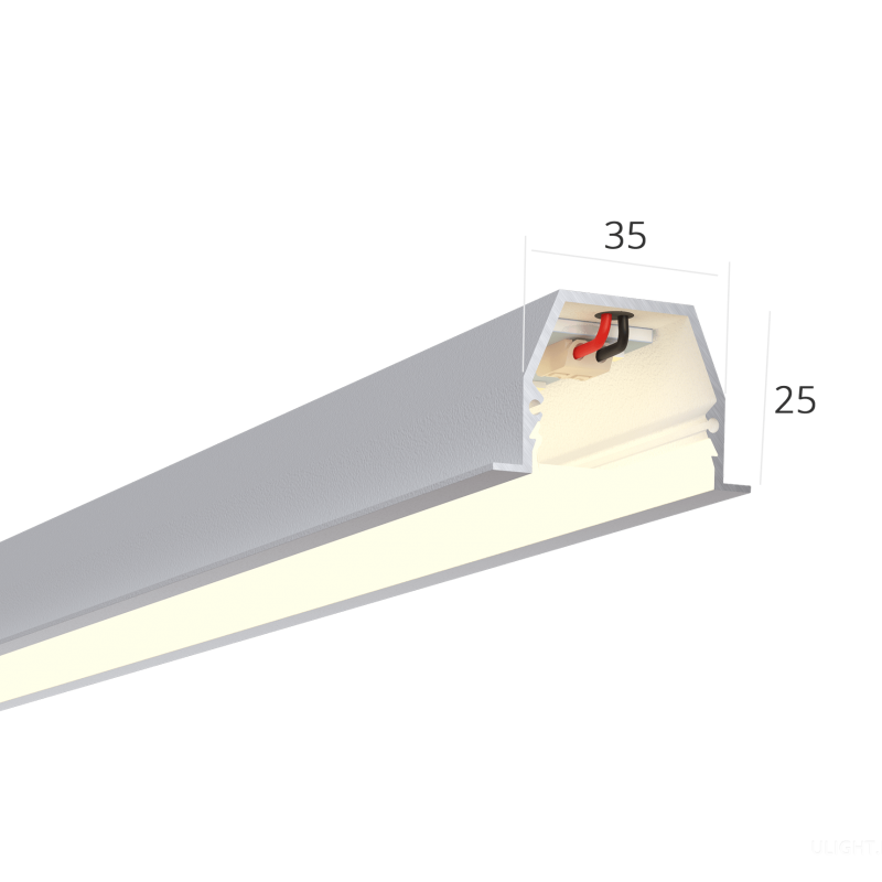 Линейный светильник HOKASU 35/25 IN (RAL9003/625mm/LT70 — 4K/9W)