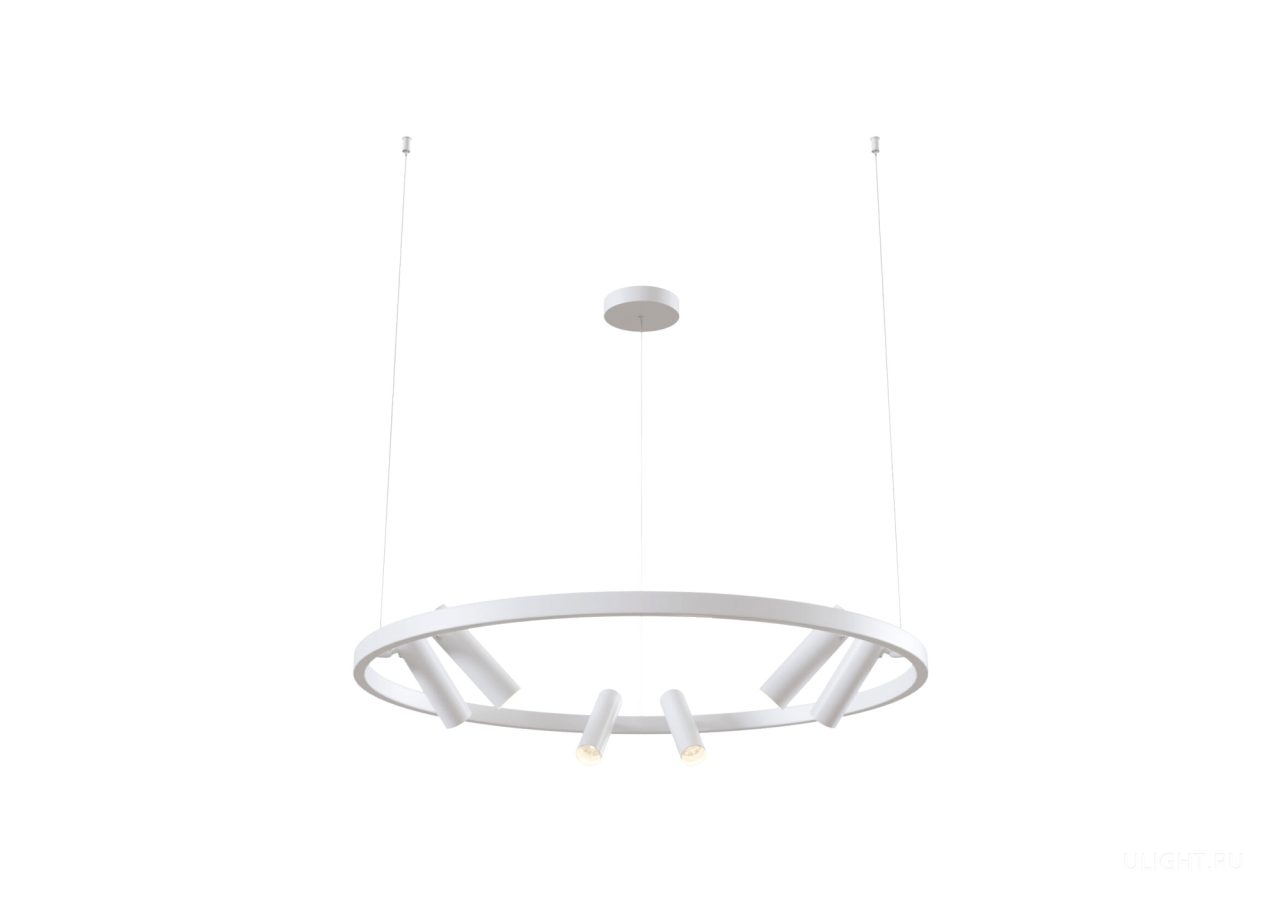 Серия светильников в стиле минимализм. Арматура выполнена из металла. Споты с LED-модулями не перемещаются по кольцу и регулируются в двух плоскостях: по горизонтали (340°), по вертикали (90°).