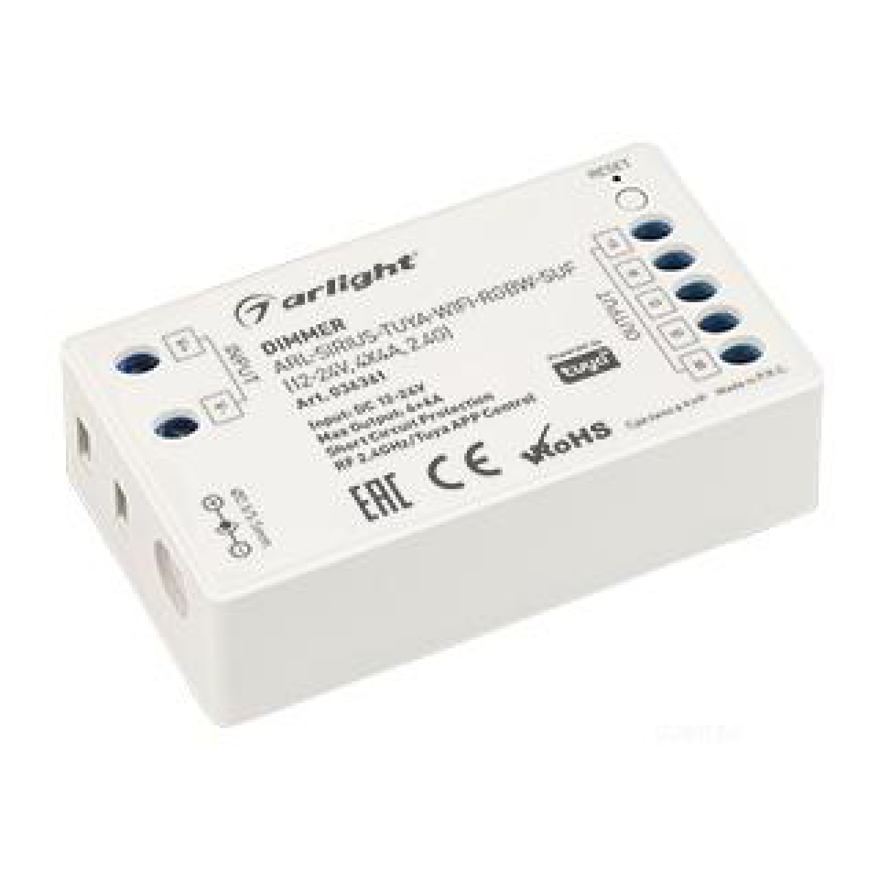 Диммер ARL-SIRIUS-TUYA-WIFI-RGBW-SUF (12-24V, 4x4A, 2.4G) (Arlight, IP20  Пластик, 3 года), арт.036361 - купить за 3 300 руб/шт в интернет магазине