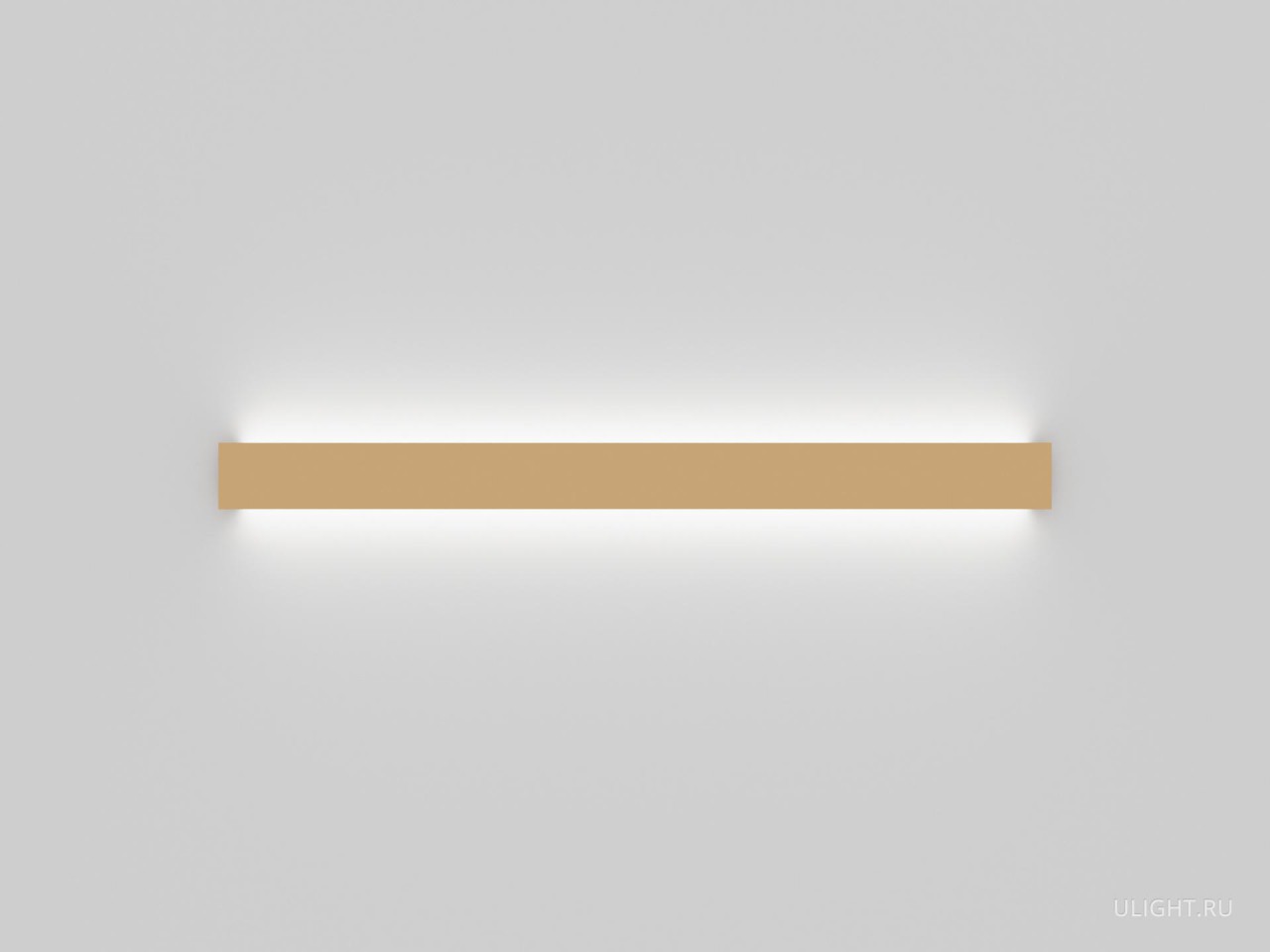 Линейный светильник для настенного монтажа выполнен из окрашенного алюминия. Светодиодные полосы, закрытые матовым рассеивателем, направляют вверх и вниз поток мягкого света.
