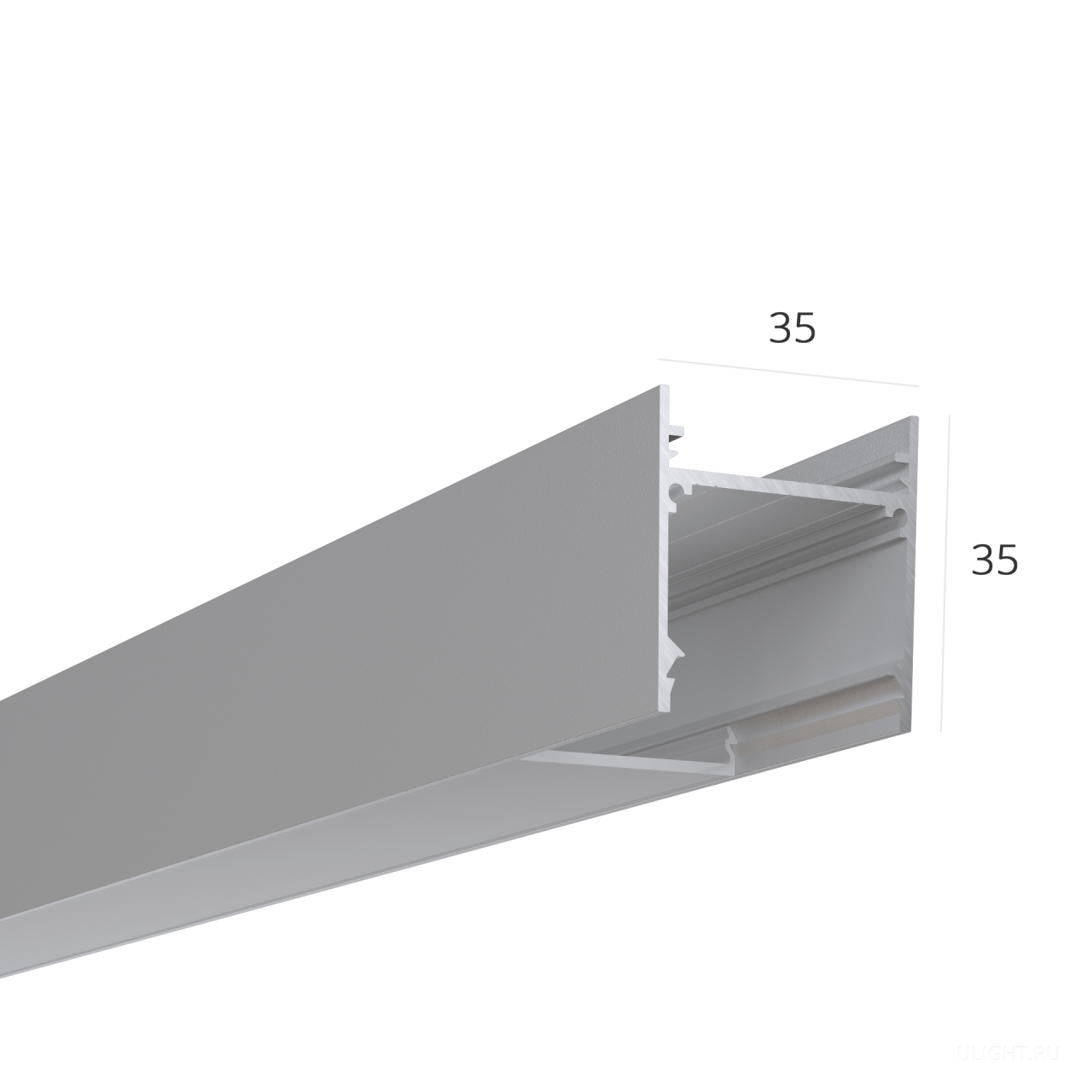 Габариты 35х35мм.
В наличии: черный, серебристый.
Шикарный анодированный алюминиевый профиль для изготовления линейных светильников (подвесных/накладных) внешним источником питания!