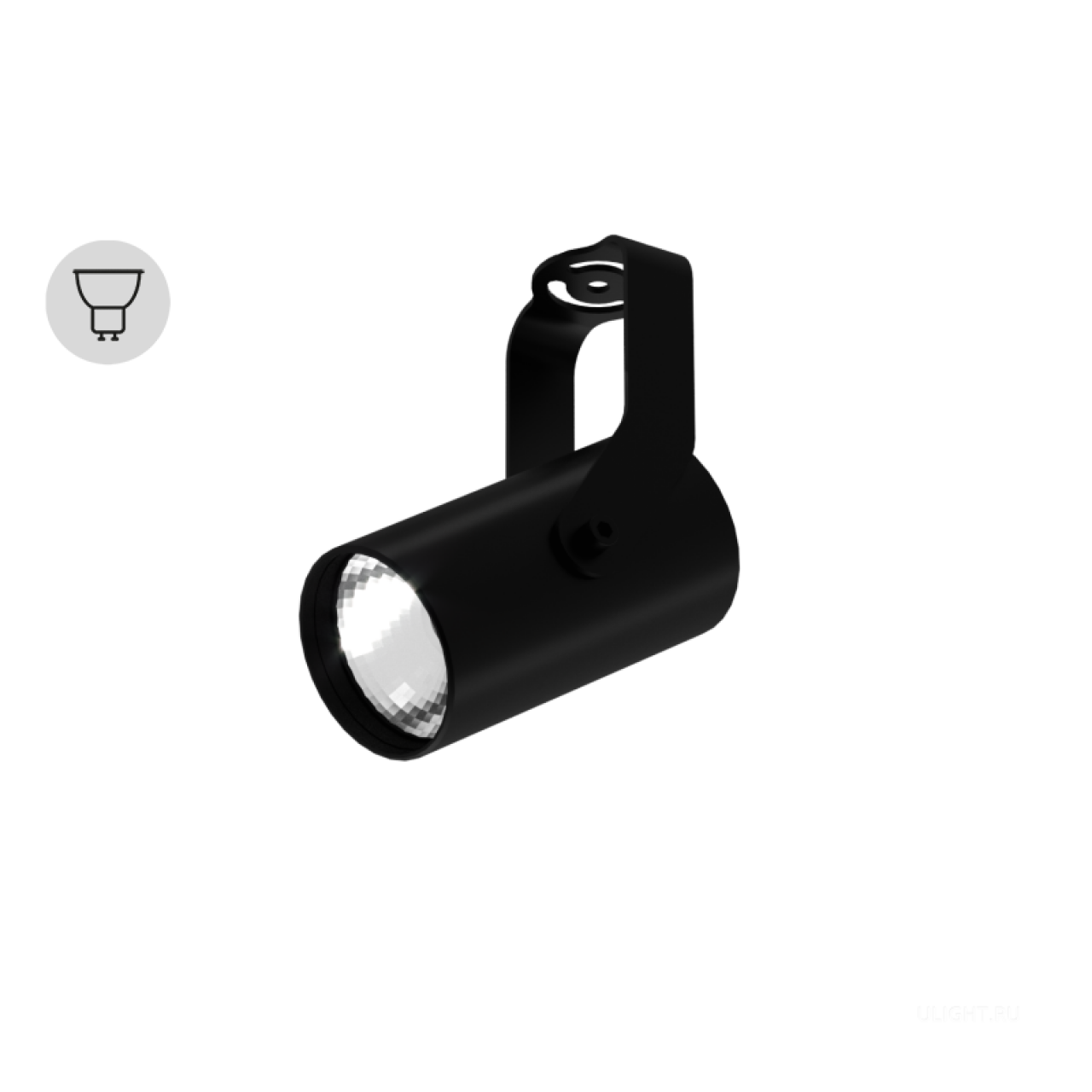 Цилиндрический корпус диаметром 55 мм для ламп с цоколем GU10. 
Светильник идеально подойдет для подсветки прикроватной тумбочки или отдельных предметов интерьера.