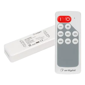 Диммер ARL-MINI-DIM-1x11A (5-24V, RF ПДУ 10кн) (Arlight, IP20 Пластик, 1 год)