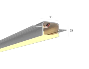 Линейный светильник HOKASU 35/25 edgeless (Raw/750mm/LT70 — 4K/17W)