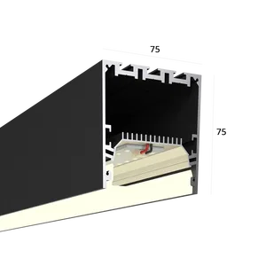 Линейный светильник HOKASU S75 noPS (RAL9005/3000mm/LT70 — 4K/66W)