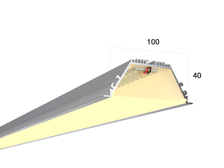Линейный светильник HOKASU 100/40 IN (Anod/500mm/LT70 — 3K/10W)