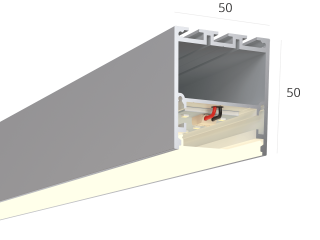 Линейный светильник HOKASU S50 (Anod/500mm/LT70 — 4K/10W)