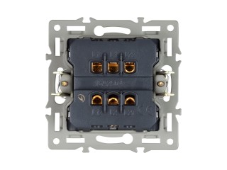 Механизм выключателя одноклавишный перекрёстный SWT-MKX1-PL-GR (250V, 16A) (Arlight, -)