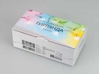 Светодиодная гирлянда ARD-STRING-CLASSIC-9000-BLACK-60LED-LIVE RGB-SPI (12V, 40W) (Ardecoled, IP65)