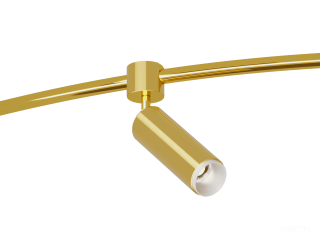 Светильник HOKASU PL12 Tube Zoom (GOLD/D55/160mm — 4K/10W/12-55deg)