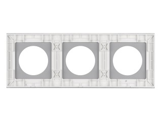 Рамка стеклянная FRM-GLARE-GC-3-WH (Arlight, -)
