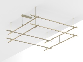 Основание ART-APRIORI-QUADRAT-2-ROD-400-2000x2000 (OG) (Arlight, IP20 Металл, 3 года)