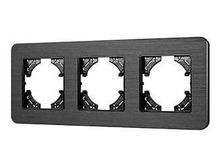 Рамка алюминиевая FRM-AKIRY-AL-3-BK (Arlight, -)