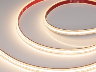 Лента герметичная COB-PS-X560-12mm 24V Warm3000 (9.6 W/m, IP67, 10m) (Arlight, 5 лет)