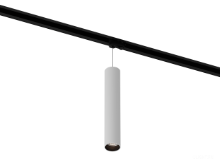 Подвесной трековый светильник HOKASU Tube Hang TR4 (55-320/ral9003 – 10w/4090/38deg)