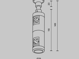 Комплектующие для трековой системы Technical TRA155CW-D1-B