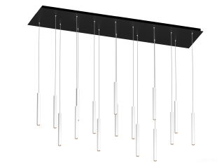 Подвесной светильник HOKASU Tube Cascade+ (40-/ral9003 – 112w/4090/36deg)