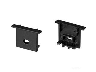 Заглушка SL-COMFORT-1716-F BLACK c отверстием (Arlight, Пластик)