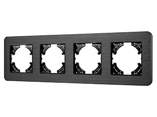 Рамка алюминиевая FRM-AKIRY-AL-4-BK (Arlight, -)