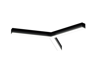 Светильник Звезда S50 (RAL9005/3x410mm/LT70 — 4K/26W)