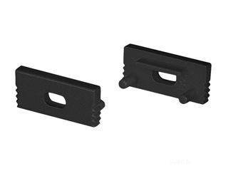 Заглушка SL-SLIM-H7 BLACK с отверстием (Arlight, Пластик)