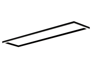 Светильник Рамка S50 (RAL9005/2498x617mm/LT70 — 4K/130W)