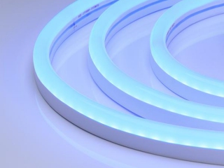 Лента герметичная WAVE-SIDE-A120-12x25mm 230V Blue (12 W/m, IP67, 50m, wire x2) (Arlight, Грибовидная форма)