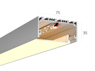 Линейный светильник HOKASU 75/35 noPS (Anod/500mm/LT70 — 3K/11W)