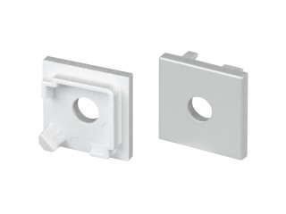 Заглушка SL-KANT-H16-S10 SQUARE с отверстием (Arlight, Пластик)