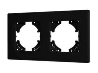 Рамка пластиковая FRM-PERIO-PL-2-BK (Arlight, -)