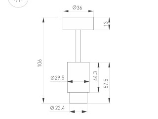 Светильник ART-NEMO-SURFACE-ZOOM-R29.5-2W Warm3000 (BK, 15-45 deg, 24V) (Arlight, IP20 Металл, 5 лет)