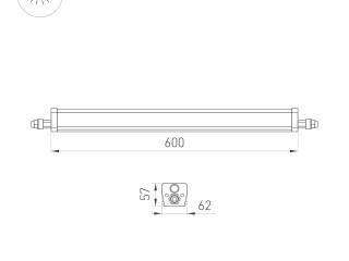 Светильник ALT-TUBULAR-MOTION-600-14W Day4000 (WH, 120 deg, 230V) (Arlight, IP65 Пластик, 5 лет)