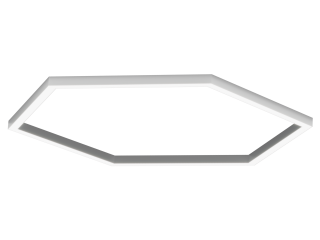 Светильник HOKASU Hexagon 35/40 (RAL9003/818*6mm/LT70 — 4K/104W)