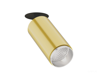 Встраиваемый светильник HOKASU Tube IN Zoom (GOLD/D75/120mm — 4K/20W/12-50deg)