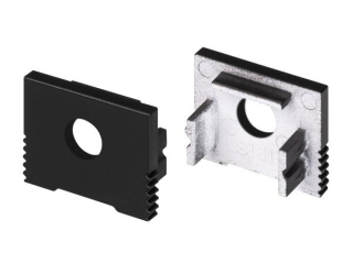 Заглушка SL-SLIM-H13M BLACK с отверстием (Arlight, Пластик)