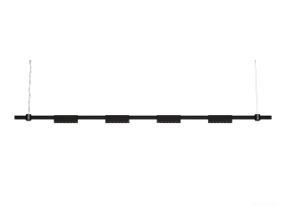 Подвесной светильник HOKASU PL11 (RAL9005/2000mm – 190mm/4K/14W/40deg)