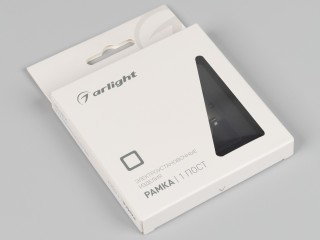 Рамка алюминиевая FRM-AKIRY-AL-1-BK (Arlight, -)