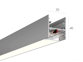 Линейный светильник HOKASU 35/40 U&D noPS (Anod/500mm/LT70 — 4K/11W)