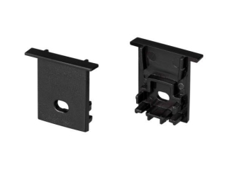 Заглушка SL-COMFORT-1722-F BLACK c отверстием (Arlight, Пластик)