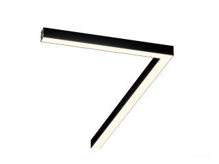 Светильник Угол S50 (RAL9005/625x1250mm/LT70 — 3K/39W)