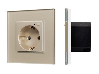 Розетка электрическая с Zigbee управлением SCT-OMALI-EUZB1-PL-GD (240V, 16A, Zigbee) (Arlight, -)